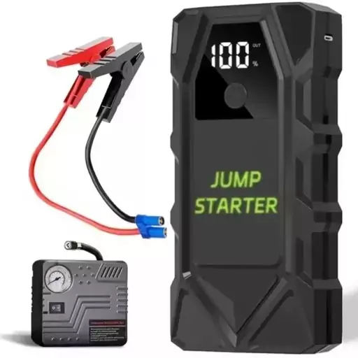 جامپ استارتر خودرو Jump Starter Mode K01 همراه با پمپ باد