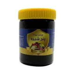 پنج شیره پنج شیره طبیعی و ارگانیک (سیب- انجیر- خرما- توت- انگور) 500 گرم فدک