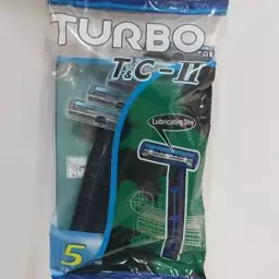 ژیلت دولبه صابوندار Turbo - ژیلت دو تیغ توربو - خودتراش توربو  - افرا پخش 