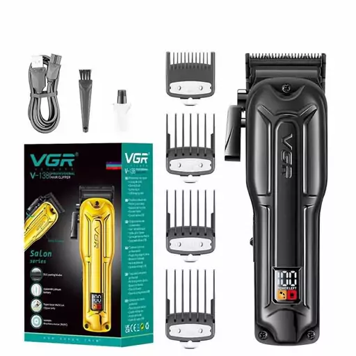 ماشین اصلاح موی سر صورت و بدن وی جی ار مدل V-138 ا VGR model V-138 head and body hair trimmer