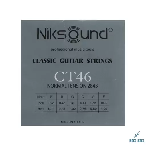 سیم گیتار کلاسیک برند Niksound مدل CT46