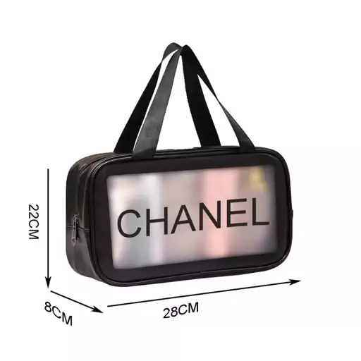 کیف زیپی استخری و آرایشی Chanel