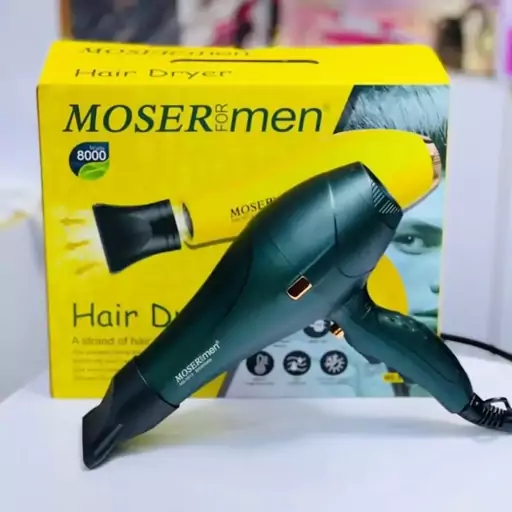 سشوار حرفه ای موتور سنگین Moser men قدرت 8000 وات