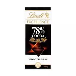 تابلت شکلات لینت با طعم شکلات تلخ 78 درصد (100 گرم) lindt

