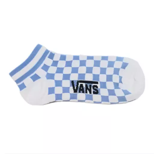 جوراب ساق کوتاه سفید آبی ونس vans