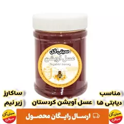 عسل آویشن کوهی کردستان ساکارززیرنیم(نیم کیلویی)ارسال رایگان