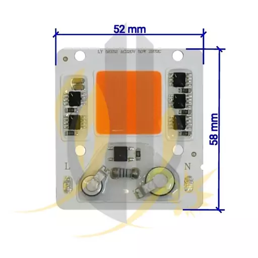 چیپ پرژکتوری رشد گیاه 50 وات برق مستقیم cob