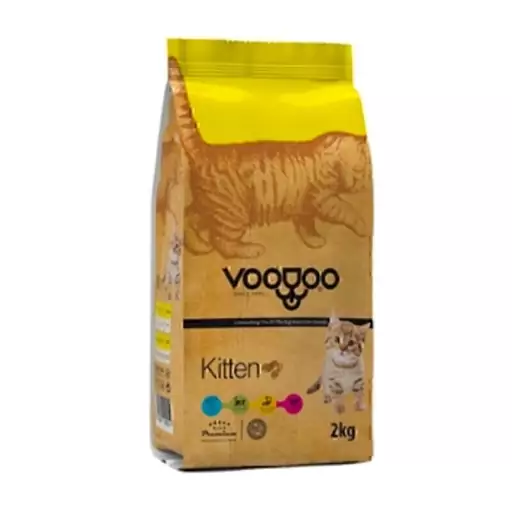 غذای خشک بچه گربه وزن 2 کیلوگرم وودو VooDoo Kitten