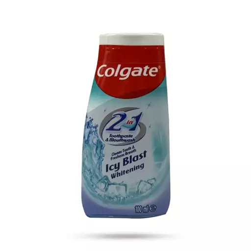 خمیر دندان و دهانشویه مدل Icy Blast کلگیت Colgate