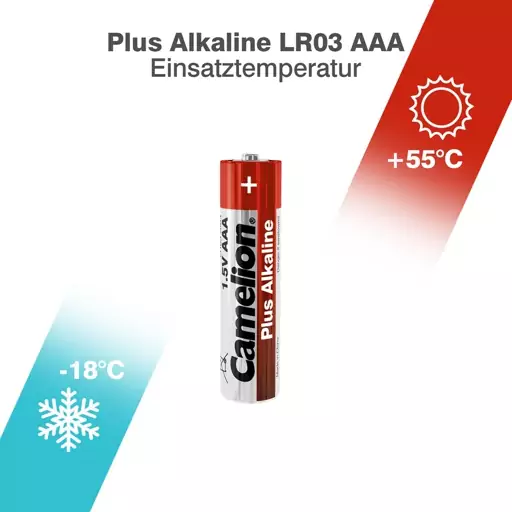 باتری نیم قلمی آلکالاین کملیون PlAlkalaine LR03