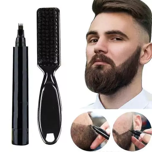 قلم هاشور حرفه ای ریش، مو و ابرو BEARD PEN (ارسال رایگان) 