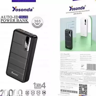 پاوربانک Yosonda مدل YXD-A130 ظرفیت 15000 میلی آمپر 6 ماه گارانتی 