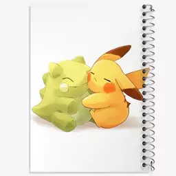 دفتر مشق 100 برگ خندالو طرح بازی پوکمون (pokemon) کد 32691