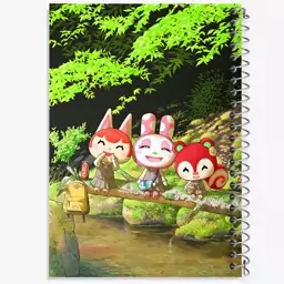 دفتر مشق 100 برگ خندالو طرح بازی انیمال کراسینگ (Animal Crossing) کد 32687