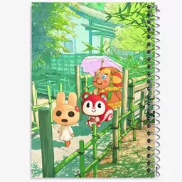 دفتر مشق 100 برگ خندالو طرح بازی انیمال کراسینگ (Animal Crossing) کد 32677