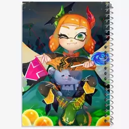 دفتر مشق 100 برگ خندالو طرح بازی اسپلاتون (Splatoon) کد 33299