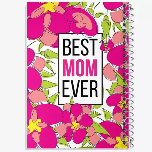 دفتر مشق 100 برگ خندالو طرح Best Mom Ever کد N496