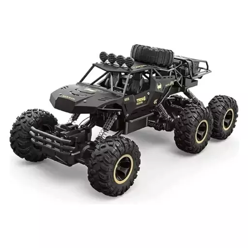 ماشین کنترلی آفرود شش چرخ بدنه فلزی Rock CRAWLER  سایز بزرگ آیتم 2089