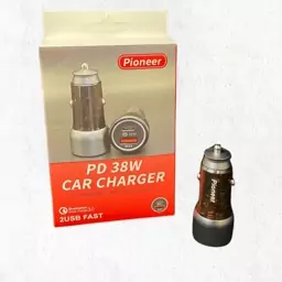 شارژر فندکی PIONEER 38 W شیشه ای