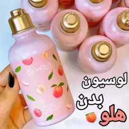 لوسیون بدن هلو حاوی هگزا پپتاید رطوبت رسان و نرم کننده پوست ضد چین و چروک