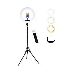 رینگ لایت هیرو 96 وات همراه با سه پایه Hero Ring Light KY-BK 416ii 96W +Tripod      (مناسب تولید محتوا ، میکاپ عکاسی ..)