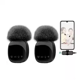 میکروفون بیسیم یقه ای مدل boss R8 wireless microphone دو کاربر (دو میکروفون )     