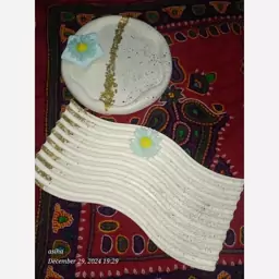 سینی دفرمه و موج دار سنگی 