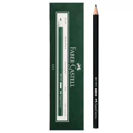 مداد مشکی HB فابر کاستل، بسته 12 عددی، مدل 1111 (Faber Castell)، اصلی (اورجینال)