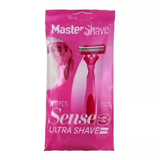 خودتراش مستر شیو مدل سه تیغ master shave مدل sense 