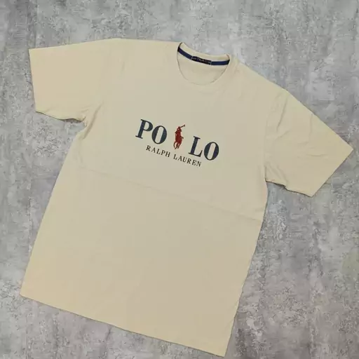 تیشرت مردانه POLO سایز بزرگ یقه گرد نخی 