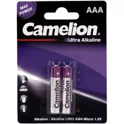 باتری نیم قلمی کملیون Camelion Ultra Alkaline AA بسته 2 عددی