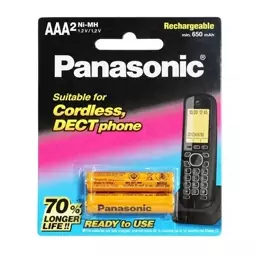 باتری  شارژی تلفن بی سیم Panasonic  جنس خوب