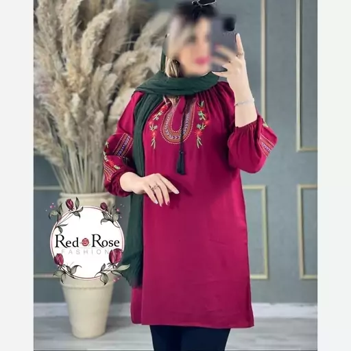 شومیز گلدوزی تارا زنانه دخترانه نخ مناسب سایز 38تا48