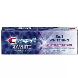 خمیر دندان سفید کننده کرست مدل Crest 3d white deluxe حجم 75 میلی لیتر