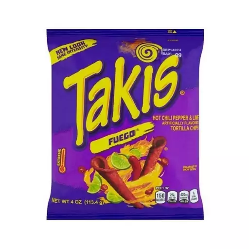 چیپس تاکیس Takis تاکیز فیوگو فلفل لیمو 113گرمی