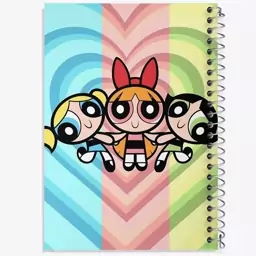 دفتر مشق 100 برگ خندالو طرح دختران نیرومند (The Powerpuff Girls) کد N1729