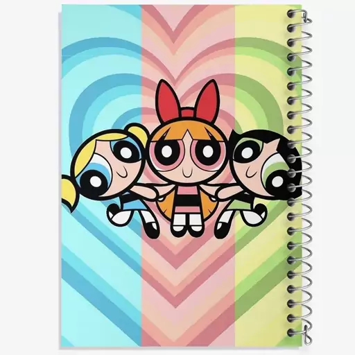 دفتر مشق 100 برگ خندالو طرح دختران نیرومند (The Powerpuff Girls) کد N1729