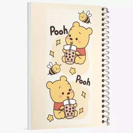 دفتر مشق 100 برگ خندالو طرح خرس پو (Winnie the Pooh) کد N1884