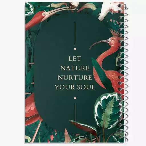 دفتر مشق 100 برگ خندالو طرح Let Nature Nurture Your Soul کد N2313