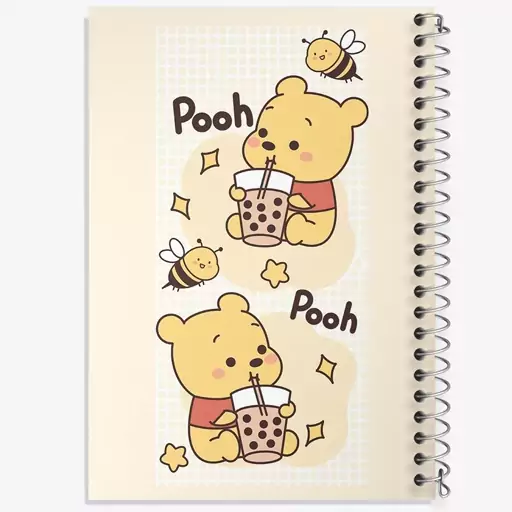 دفتر مشق 100 برگ خندالو طرح خرس پو (Winnie the Pooh) کد N1884