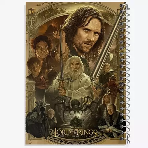 دفتر مشق 100 برگ خندالو طرح ارباب حلقه ها (Lord of the Rings)  کد N2850