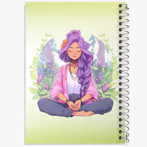 دفتر مشق 100 برگ خندالو طرح مدیتیشن (Meditation) کد N2996