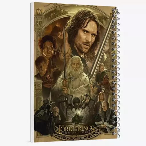 دفتر مشق 100 برگ خندالو طرح ارباب حلقه ها (Lord of the Rings)  کد N2850