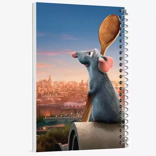 دفتر مشق 100 برگ خندالو طرح راتاتویی (Ratatouille) کد N2882