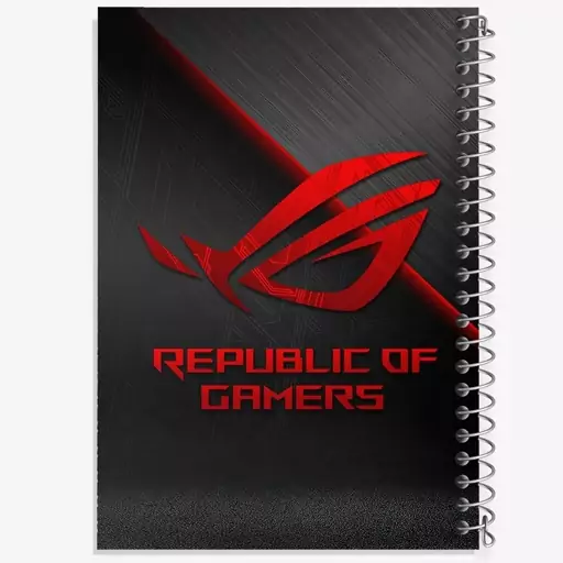 دفتر مشق 100 برگ خندالو طرح Republic of Gamers کد F2408