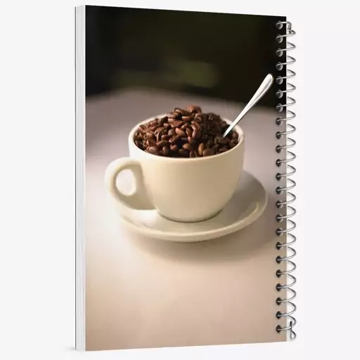 دفتر مشق 100 برگ خندالو طرح قهوه (Coffee) کد F2509