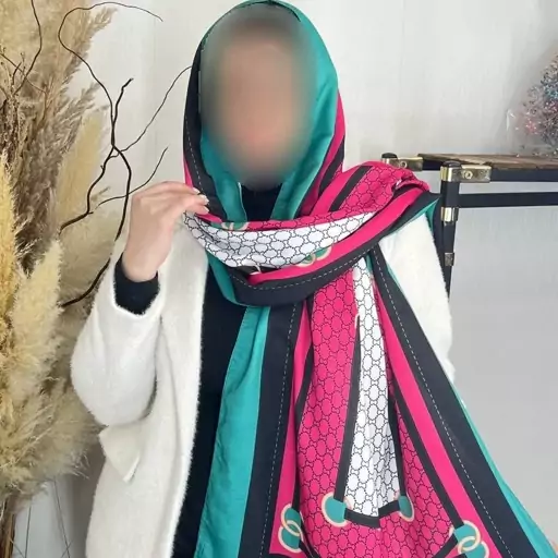 شال نخ سیا اسکارف کد 098766