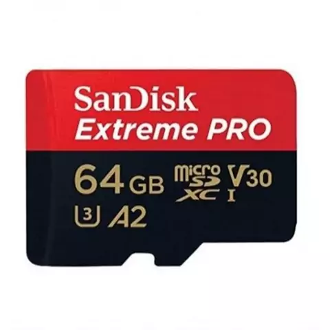 رم میکرو 64 گیگ سن دیسک SanDisk Extreme Pro V30 U3 A2 C10 200MB/s + خشاب