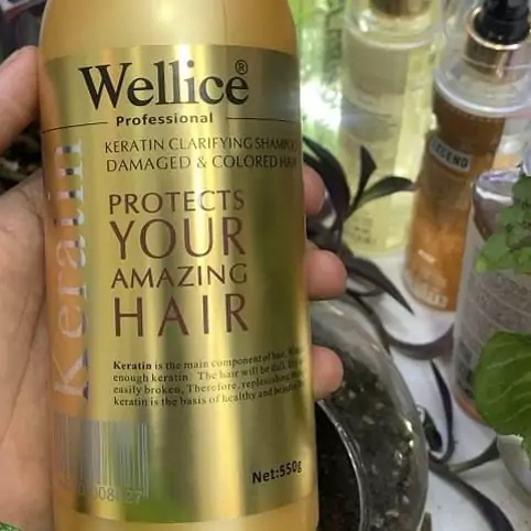 شامپو کراتین ویلایس مدل Wellice Keratin حجم 550 میل