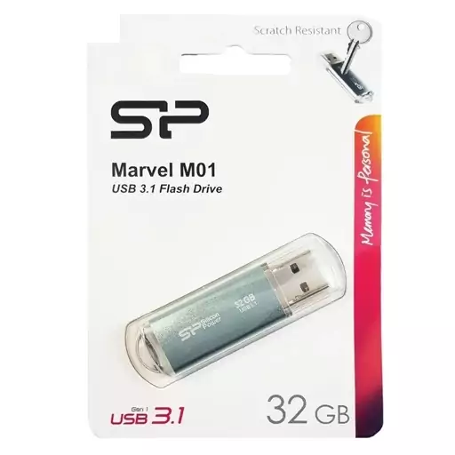 فلش مموری سیلیکون پاور مدل Marvel M01 USB 3.2 Gen 1 Flash Drive ظرفیت 32 گیگابایت